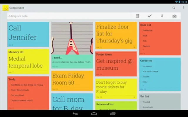 Google Keep android App screenshot 1